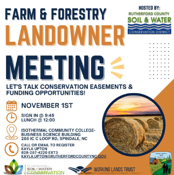 Rutherford Soil & Water Farm & Forestry Landowner Meeting